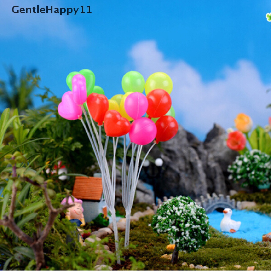 Gentlehappy Miniatur Fairy Garden Balon Mini Rumah Boneka Kerajinan Pot Tanaman Ornamen Decor Mainan id