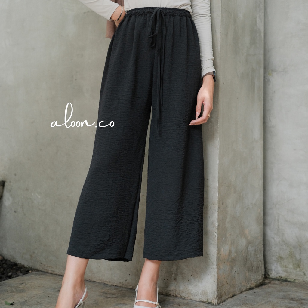 Richa Celana Kulot Crinkle Airflow – Celana Wanita Kulot Highwaist Premium