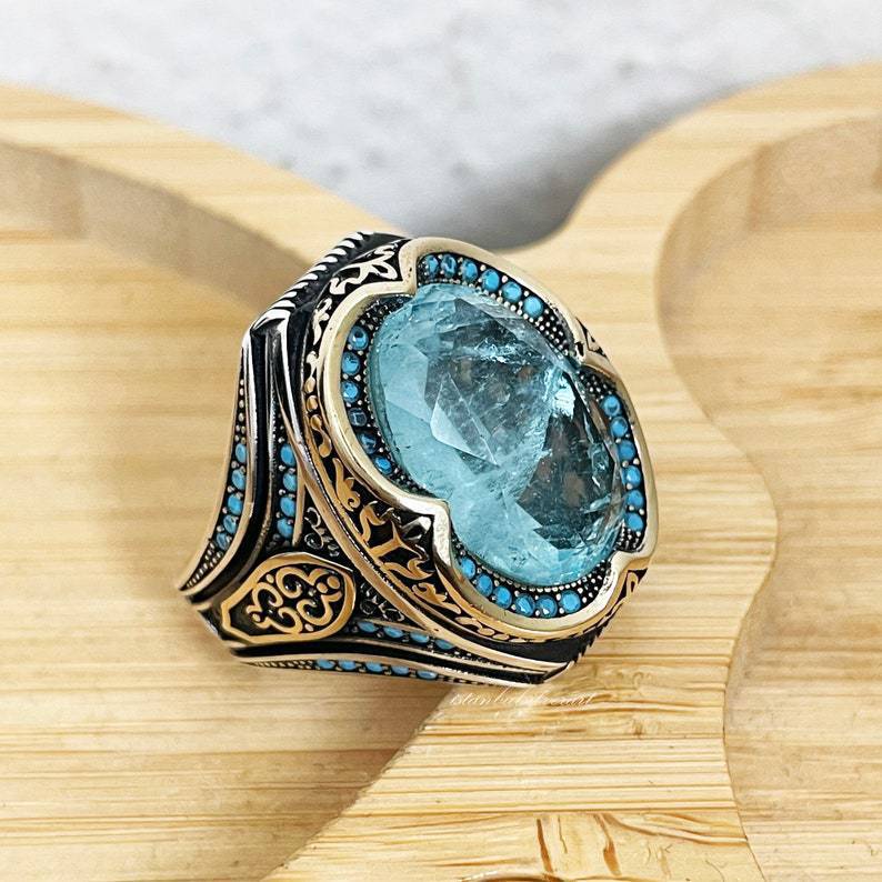 Cincin Bentuk oval Gaya vintage Eropa Dan Amerika