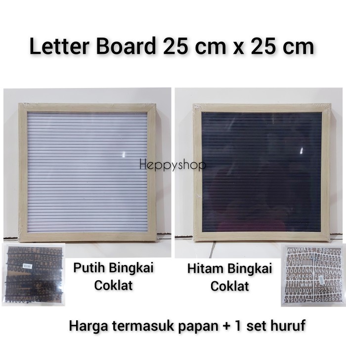

Papan Tulis Letter Board Huruf 25 Cm X 25 Cm, Papan Huruf Nama Bayi