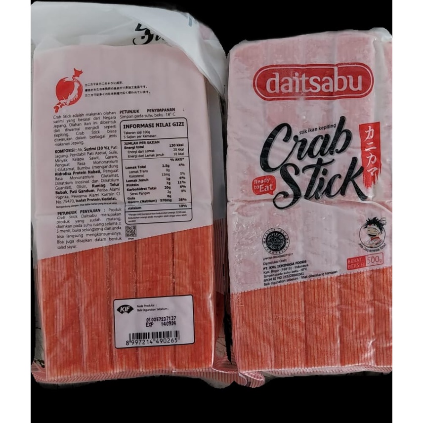 DAITSABU ICHIMASA CRAB STICK / KANI STICK 500g