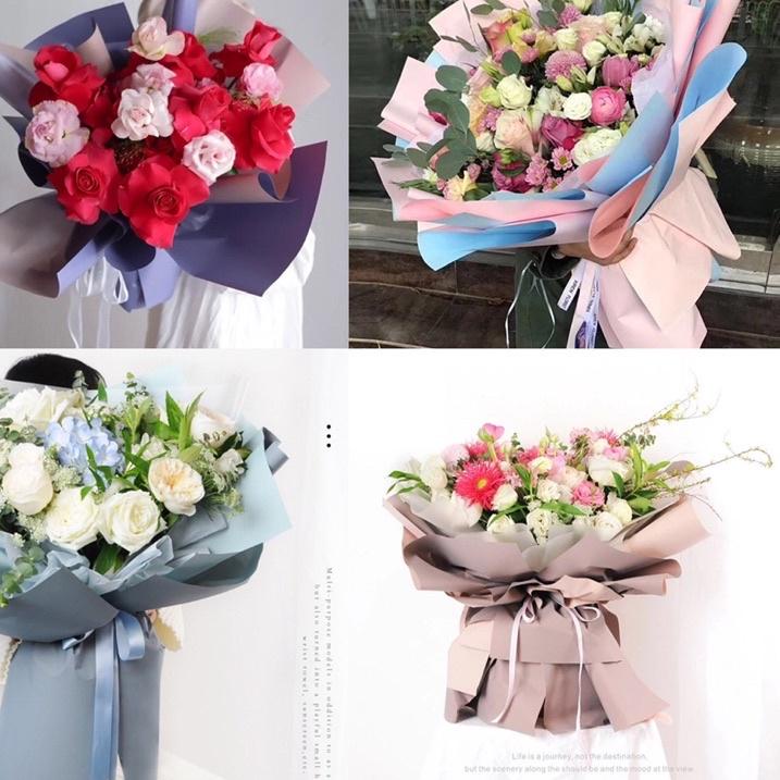 

ャ *5 LEMBAR* Kertas Buket Bunga Cellophane (2 warna) Flower Wrapping Paper Celophane / Chellophane Murah untuk Snack Uang ⇾