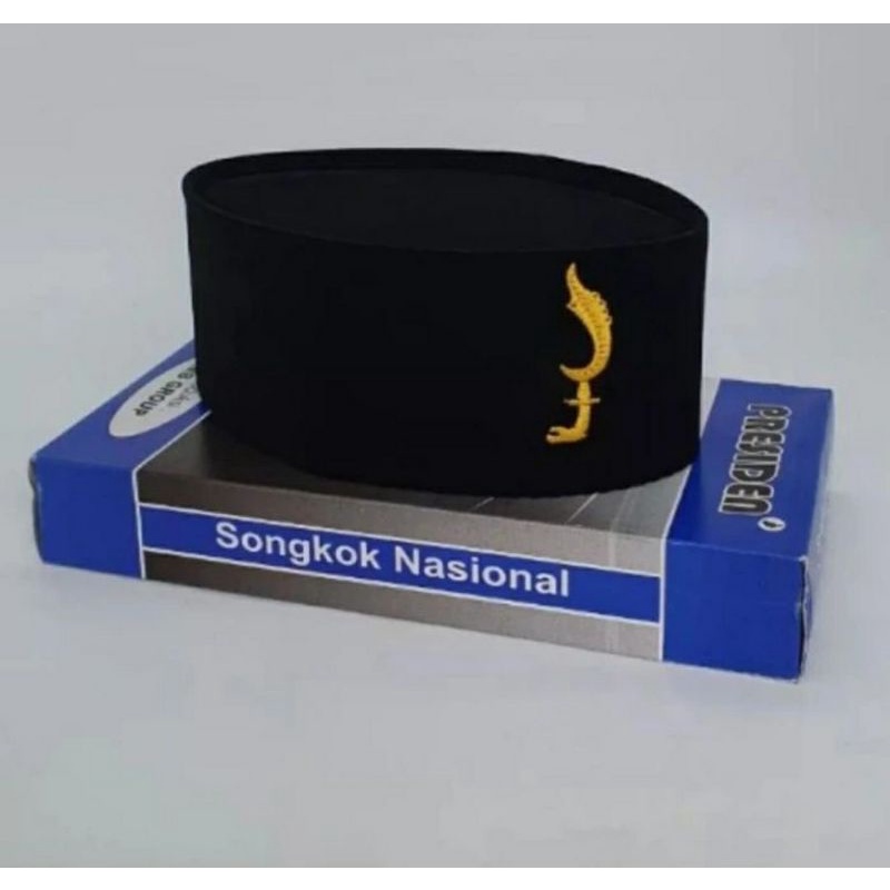 Songkok Hitam Polos Bordier logo Kujang Songkok Nasional Songkok Hitam Presiden Songkok Hitam Ac Songkok Ac