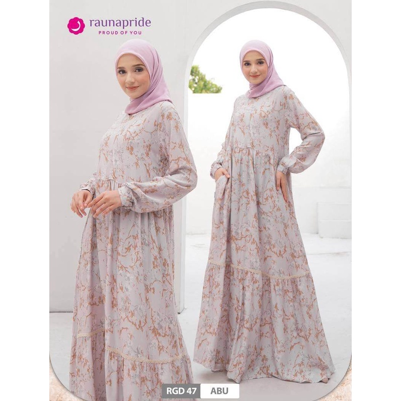 Baju Gamis Wanita Rayon /Rauna  GD - 47 / Fashion Muslim