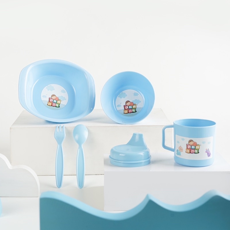 Lilbul FEEDING SET MEDIUM / Feeding Set Baby Lilbul / Set Alat Makan Bayi MEDIUM Lilbul