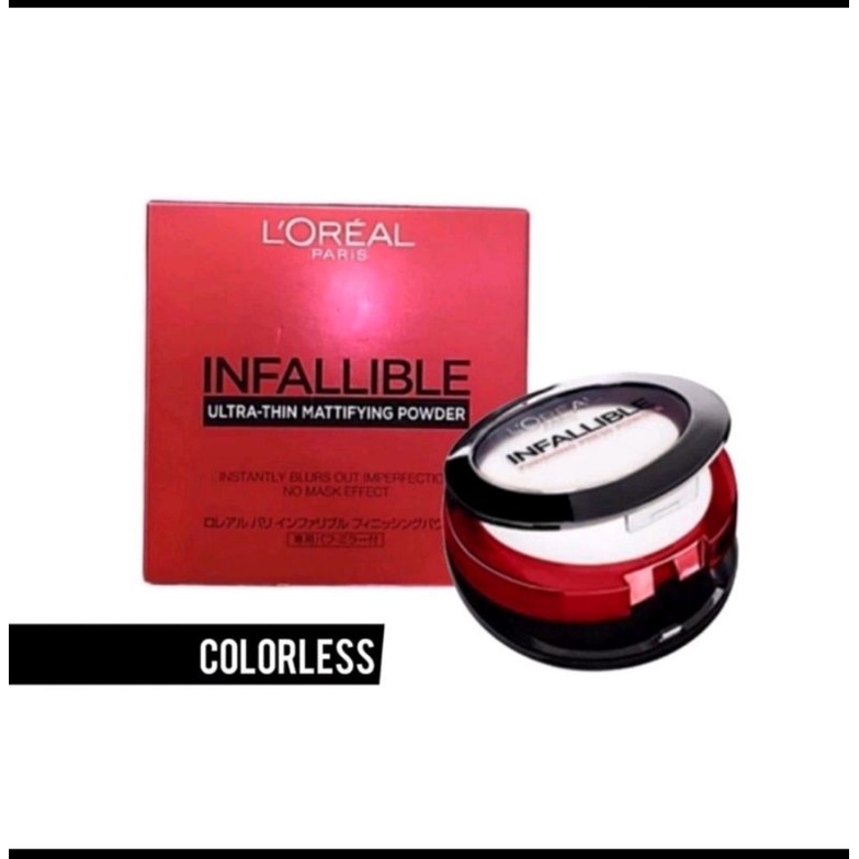TERMURAH LOREAL INFALLIBLE ULTRA THIN MATTIFYING POWDER bedak padat matte pressed powder