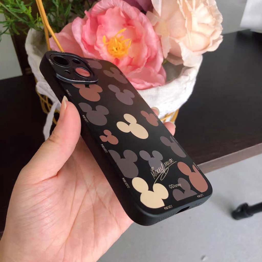 Ins Soft Case TPU Motif Mickey Mouse Untuk iPhone 14 14pro 14Plus 14prm 13pro 13pro 11 7Plus 8Plus Xr XS 12pro Max