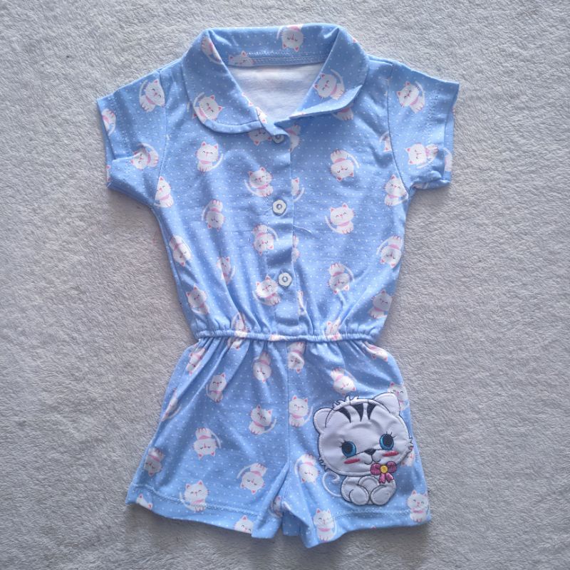 Jumpsuit Anak Cat 2 3 4 5 6 7 8 Bulan Anak Cewek Perempuan Jumpsuit Anak Bayi