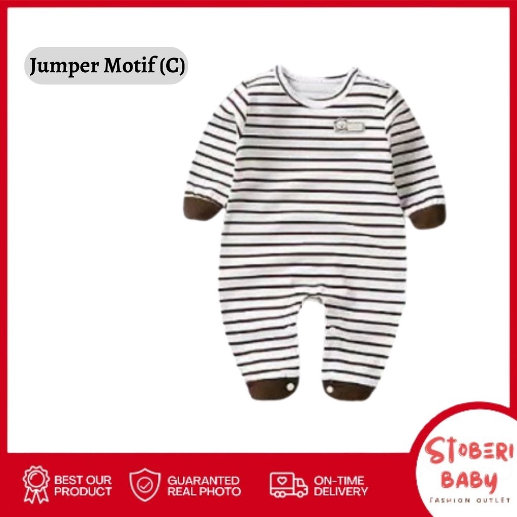 stoberi baby - JUMPER BAYI PANJANG IMPORT 0-6 bulan / romper bayi baju bayi jumper lucu bayi 100% import A1