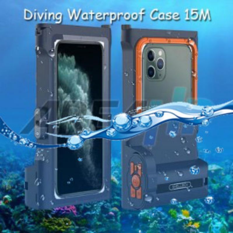 Shellbox Gen 3 Diving Waterproof Case Casing Cover 15M iPhone 7 8 SE X XR XS 11 12 13 14 15 16 Mini Plus + Pro Max