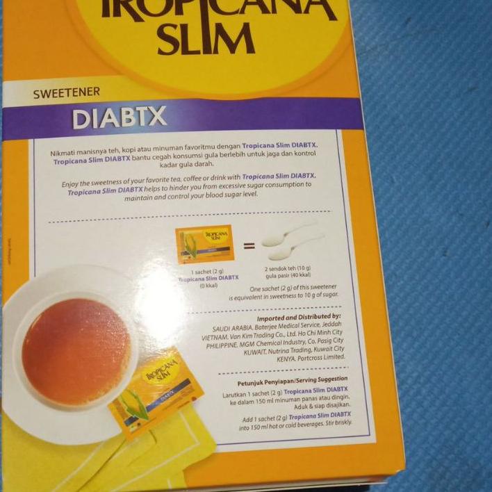 

ㅸ TROPICANA SLIM DIABTX ISI 100s EXP 2025 €
