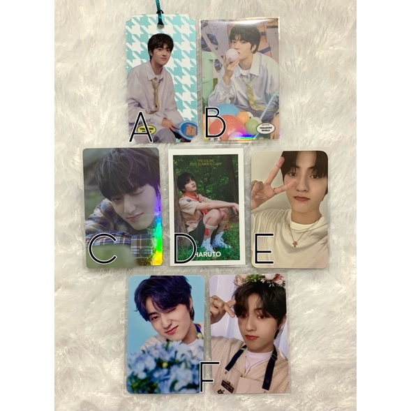 Treasure Haruto Photocard merchandise Membership kit tincase blooming winter collection outdor wever