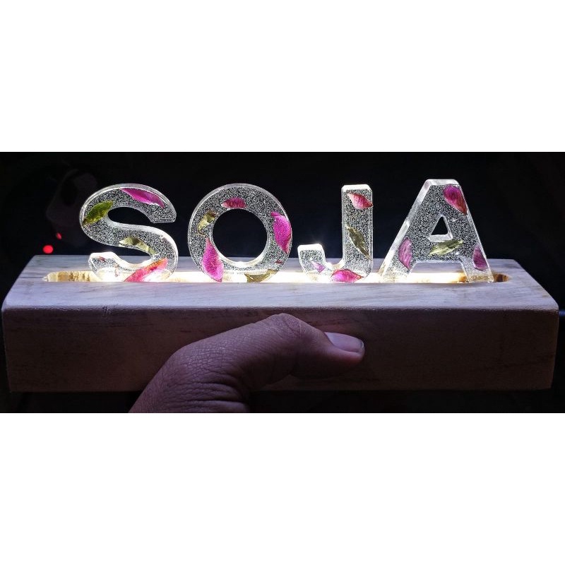 LAMPU CUSTOM LED 4 HURUF