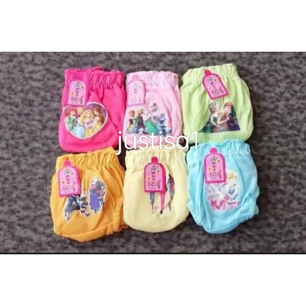 terbaru..6 PCS CELANA ANAK PEREMPUAN MOTIF LUCU TERBARU