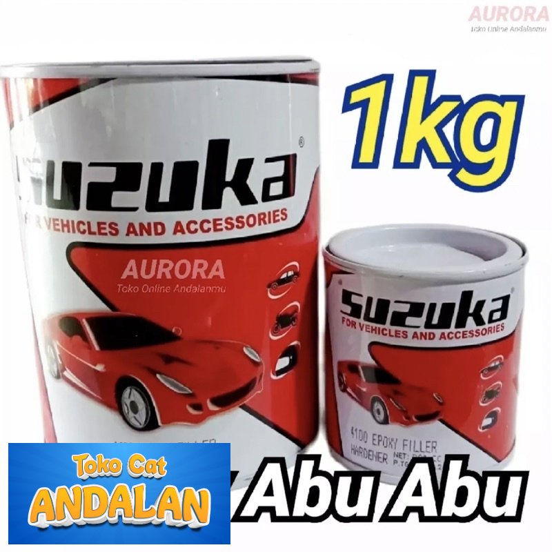 

Toko Cat Andalan - SUZUKA Epoxy Filler Grey 1Kg Epoksi Abu-abu / Primer Abu Dasaran Poksi Motor Mobil Sepeda Duco Duko Diko Semprot Tahan Bensin Kuat Bagus Halus Filer 4100 Avian Susuka 1 Kg Kilo Toko Cat Andalan Motor dan Mobil