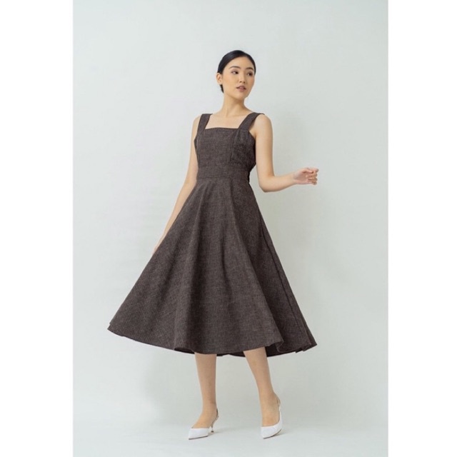 preloved claryn the label - rossey midi dress