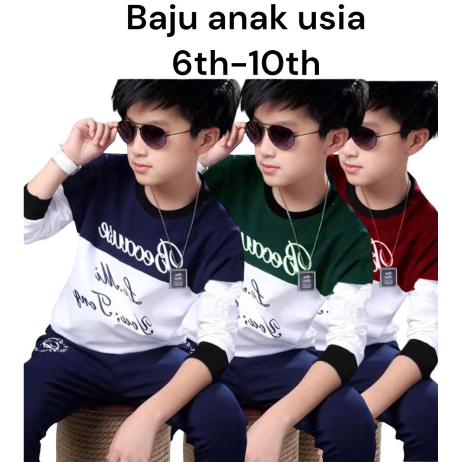 BAJU ANAK USIA 6-10thn/ KAOS ANAK KIDS / BAJU ANAK COWOK KEREN KENZI