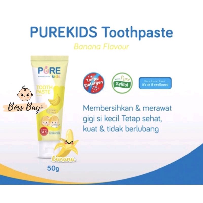 PUREKids Toothpaste 50g / Pasta Gigi Bayi Anak