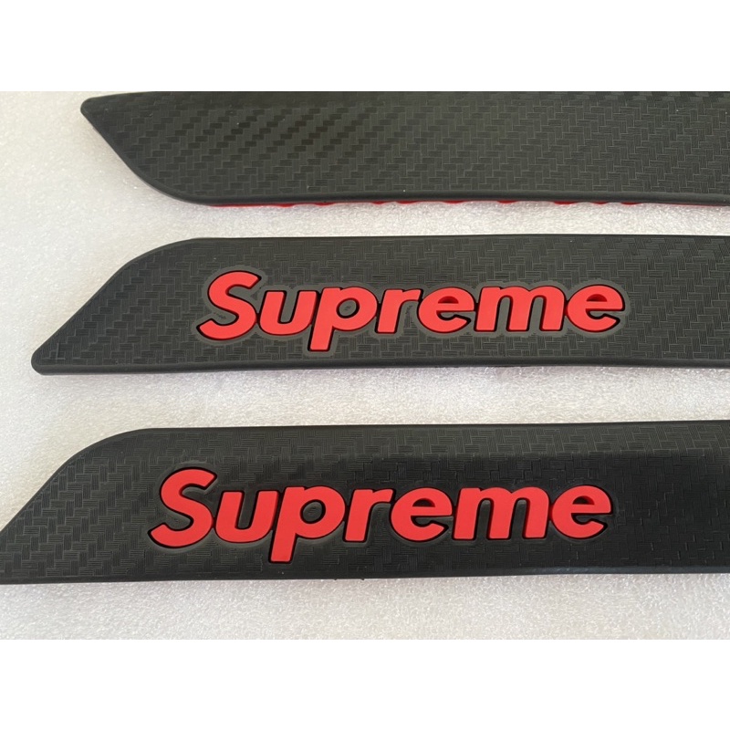 Pelindung Bemper Depan Belakang Mobil Bahan Karet Logo Supreme