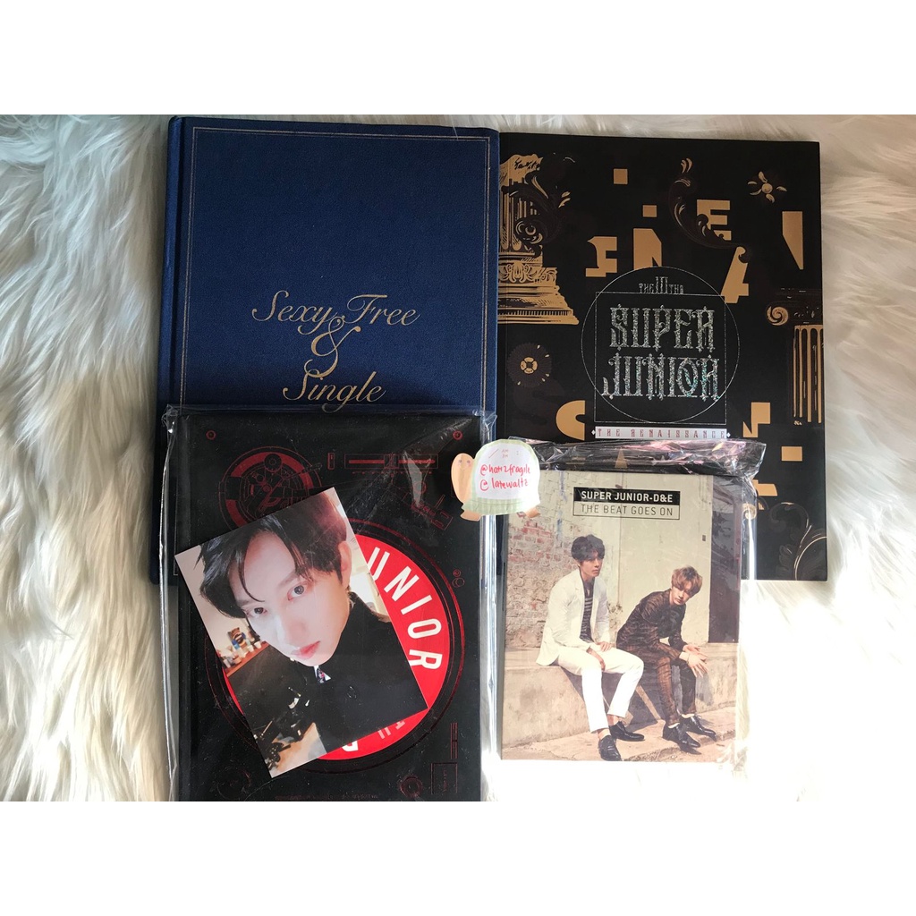 SUPER JUNIOR ALBUM ONLY ( suju sj play black suit postcard heechul sfs sexy free single tbgo the bea