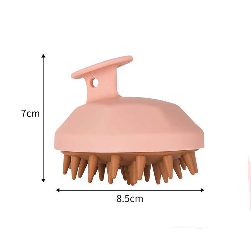 Augustina Sikat Shampo Exfoliator Sikat Badan Silikon Nyaman Bath SPA Silicone Brush Kepala Sikat Pijat Kulit Kepala