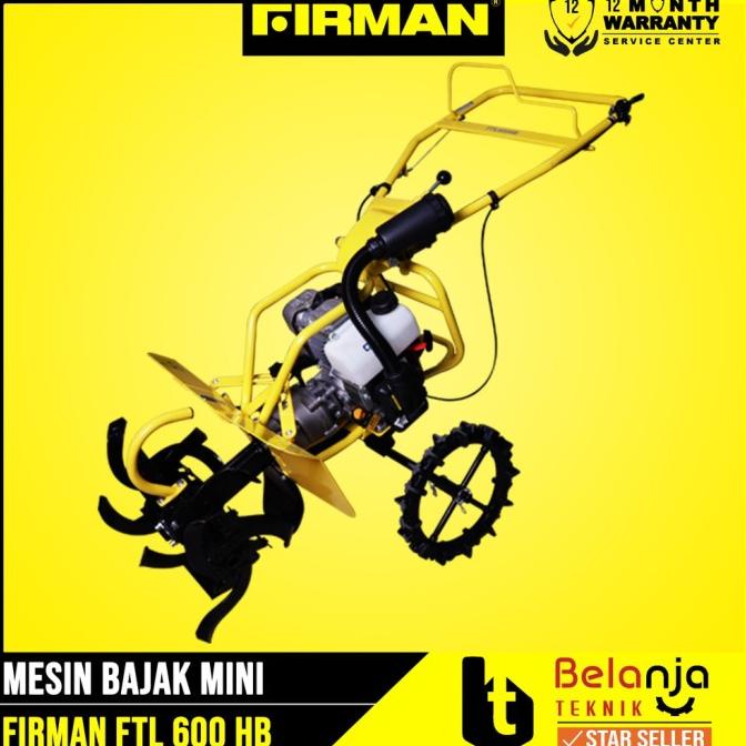 New Firman Mesin Bajak Mini Ftl 600Hb Cultivator Ftl 600 Hb Parit