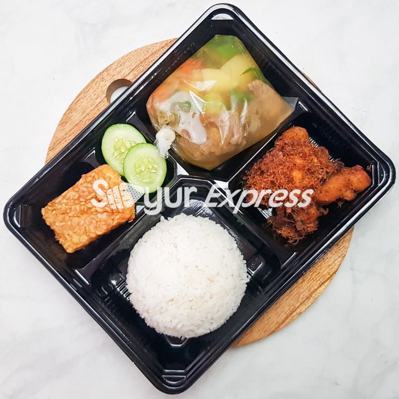 

KIRIM INSTAN Katering Bento Anak Sop Ayam Goreng Tempe Goreng