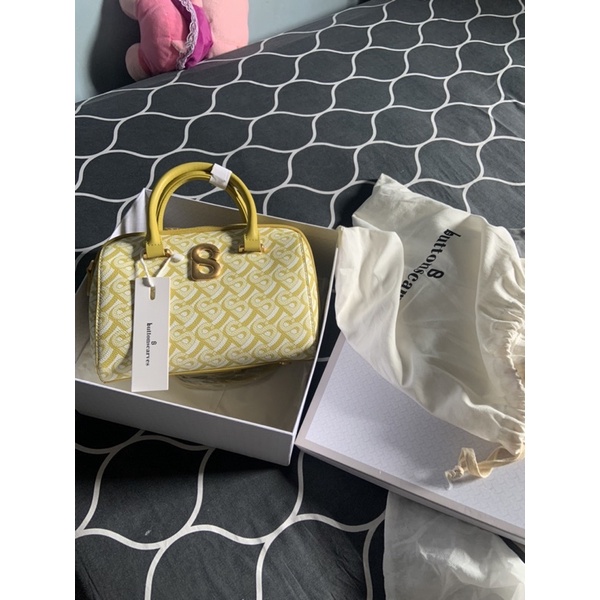 bimu top handle bag Buttonscarves preloved
