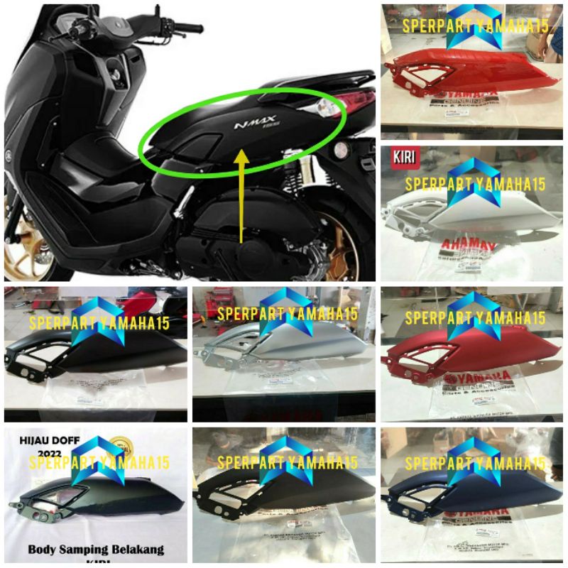 COVER BODY BELAKANG KIRI NEW NMAX 2021 - 2022 YAMAHA ORIGINAL YGP