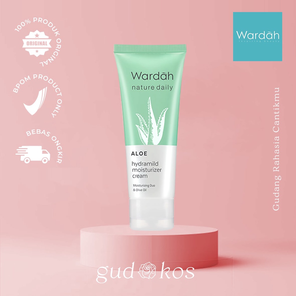 WARDAH Nature Daily Aloe Hydramild Facial Wash 60 ml / Sabun Cuci Muka