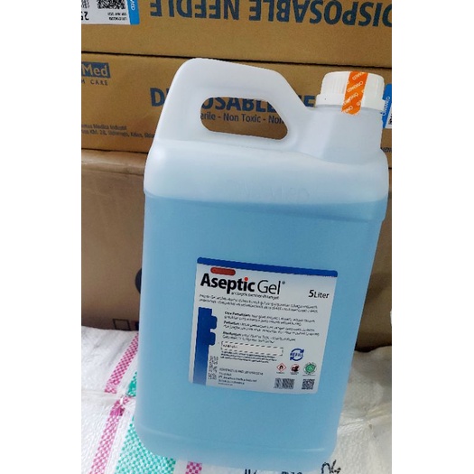 Aseptic gel 5 liter/onemed/antiseptic gel/Refill handsanitizer