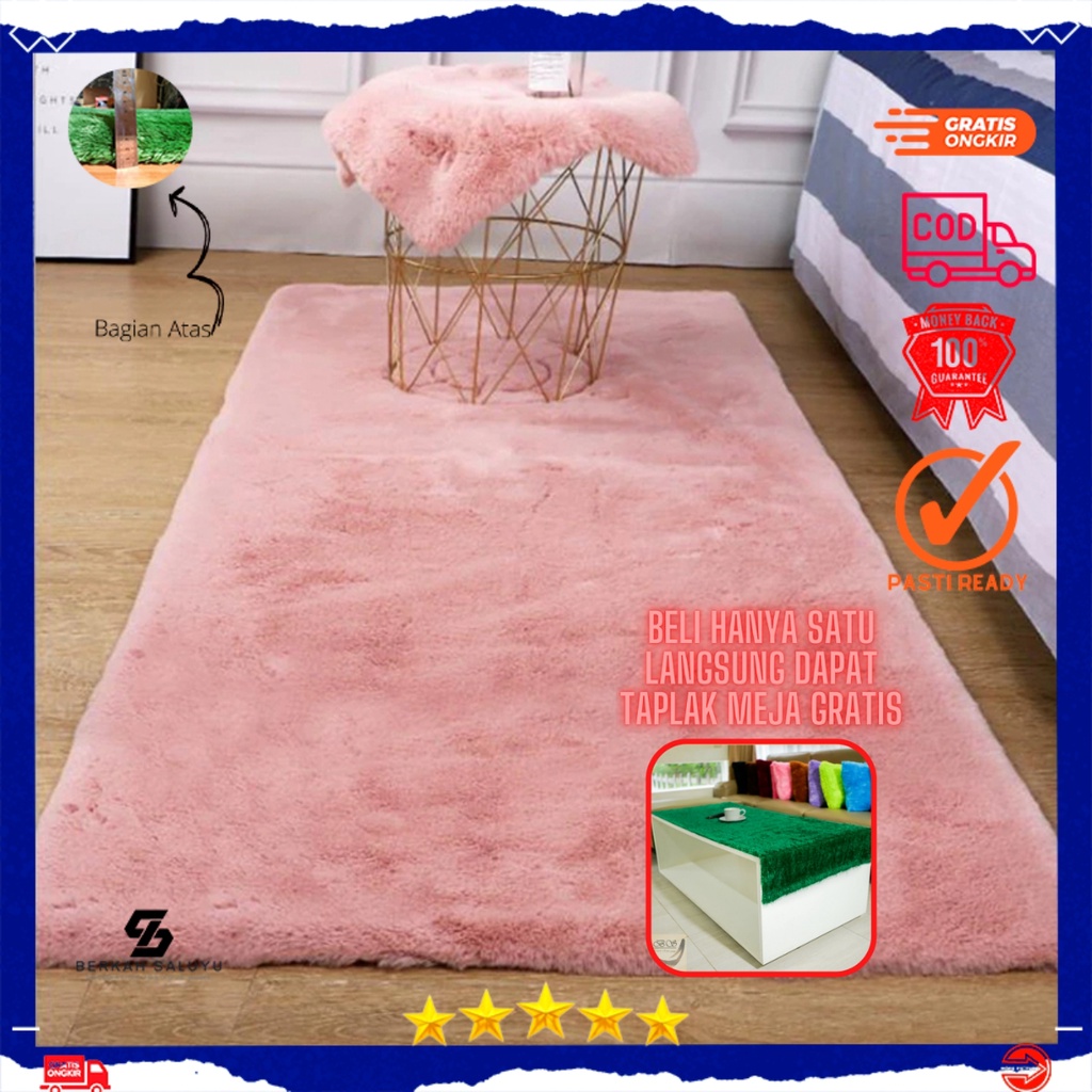 Jual Karpet / ambal meja bulu rasfur uk 120x100x2.5cm | Shopee Indonesia