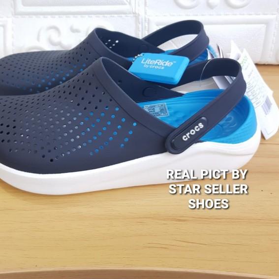 CROCS / SANDAL CROCS LITERIDE ORIGINAL - hitam alas mera, 36