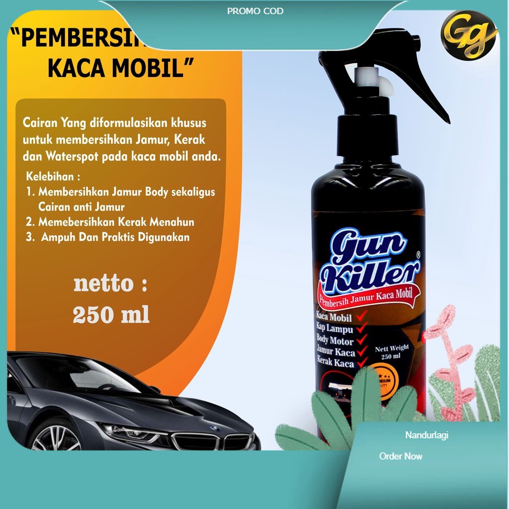 OBAT JAMUR UNTUK MOBIL/PEMBASMI JAMUR PADA KACA MOBIL 250ML