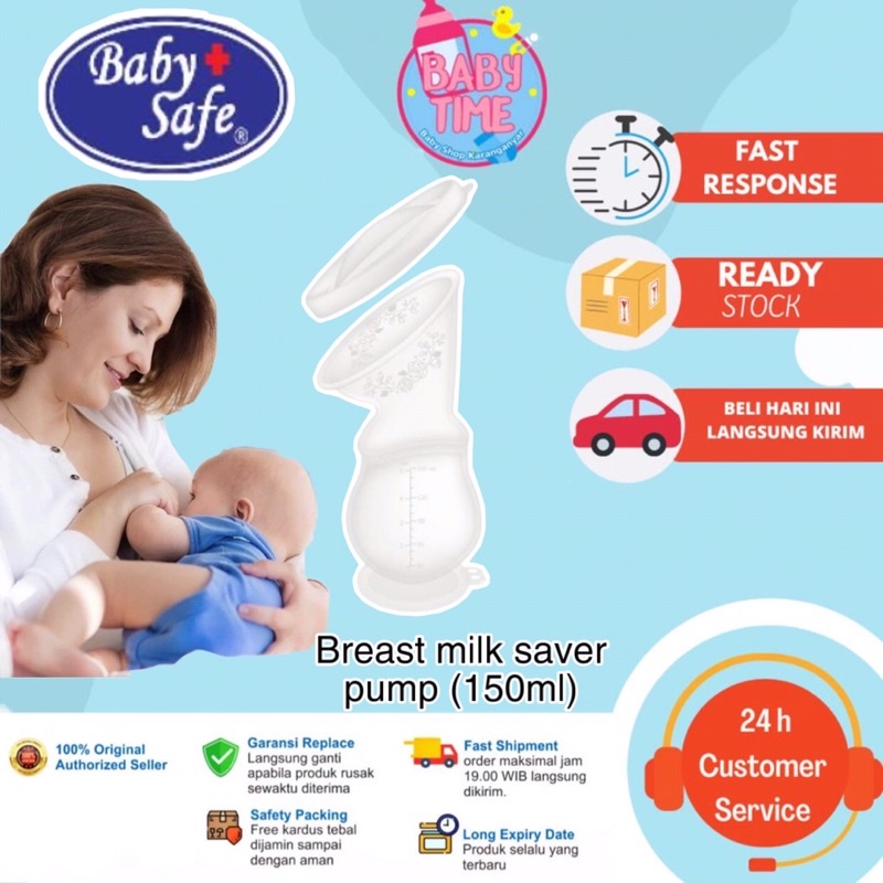 Baby Safe BPM02 Breastmilk Saver Pump 150ml Berbahan Silicone