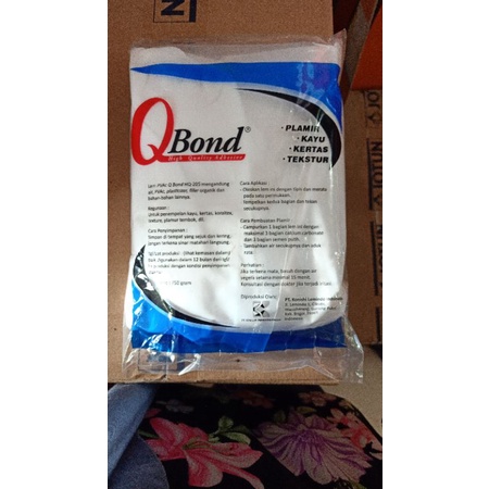 

LEM PUTIH PVAC QBOND (KAYU, TRIPLEK, STEROFOAM)/PCS