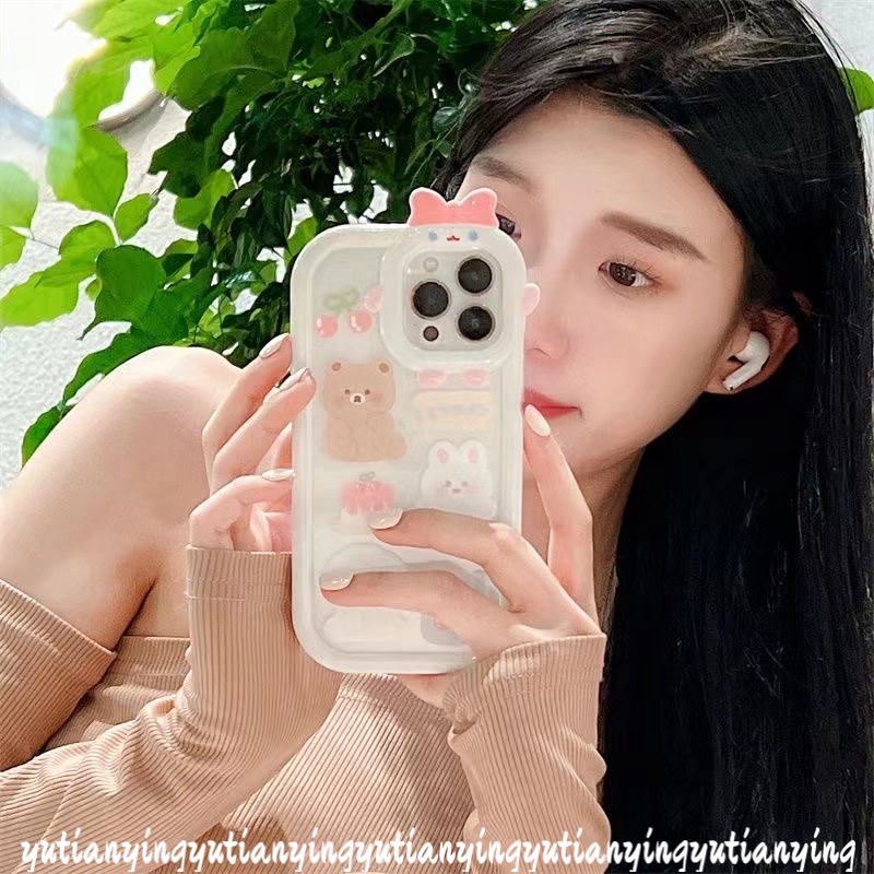 Soft Case Desain Monster Beruang Untuk VIVO Y15s Y12i Y35 Y16 Y22 Y21 Y12 Y15 Y75 Y33S Y15A Y15A T1 Y20 Y51 Y55 Y02s Y20s Y23 Y30 Y23 Y91C Y91 Y17 Y20