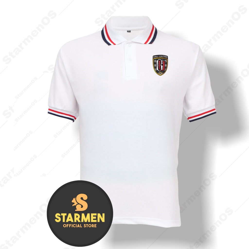 Kaos Polo Shirt Pria Kerah Logo BALI UNITED