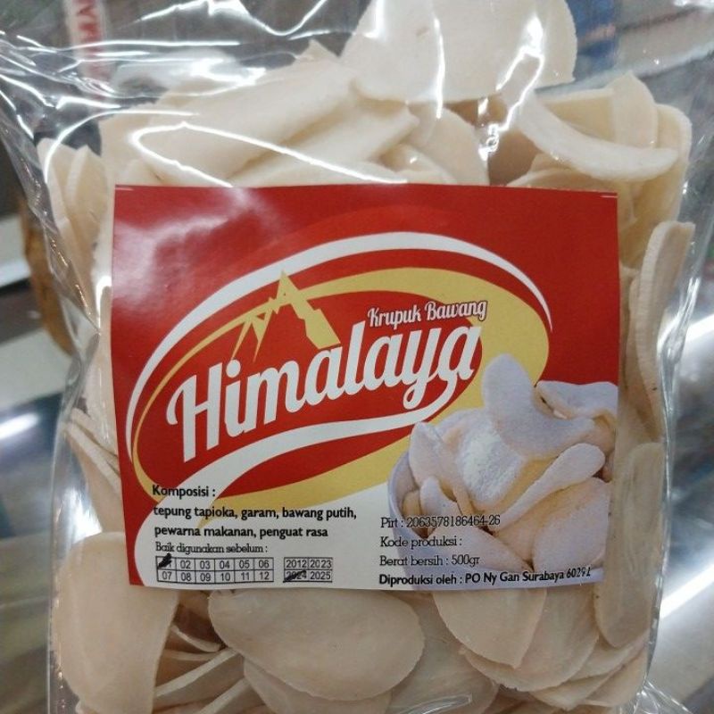 

KERUPUK KERIPIK bawang 500g himalaya