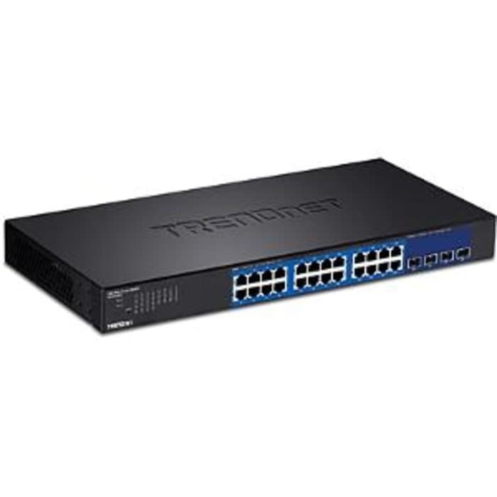 TRENDNET TEG-30284 24-Port Gigabit Web Smart Switch w/ 4 x 10G SFP