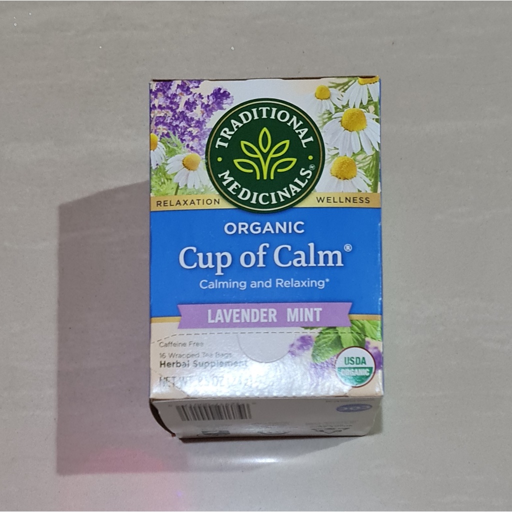 Traditional Medicinals Organic Cup of Calm Lavender Mint 16 x 1.5 Gram