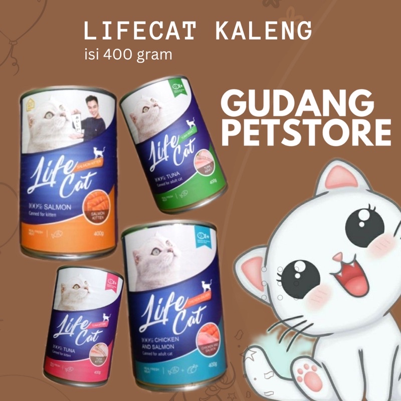 PROMO: LIFE CAT KALENG Adult Kitten 400gr lifecat wet food makanan kucing kaleng basah Image 7