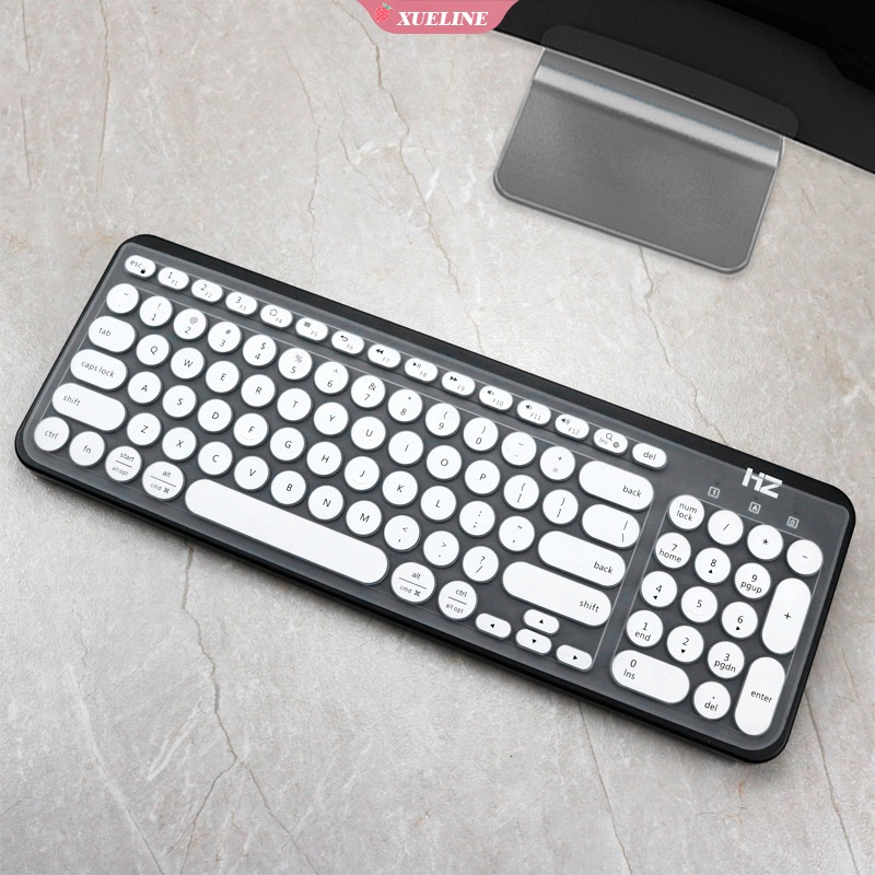 Logitech K780 Pelindung keyboard Logitech K780 Bahan Silikon TPU Transparan Warna Hitam pink ZXL