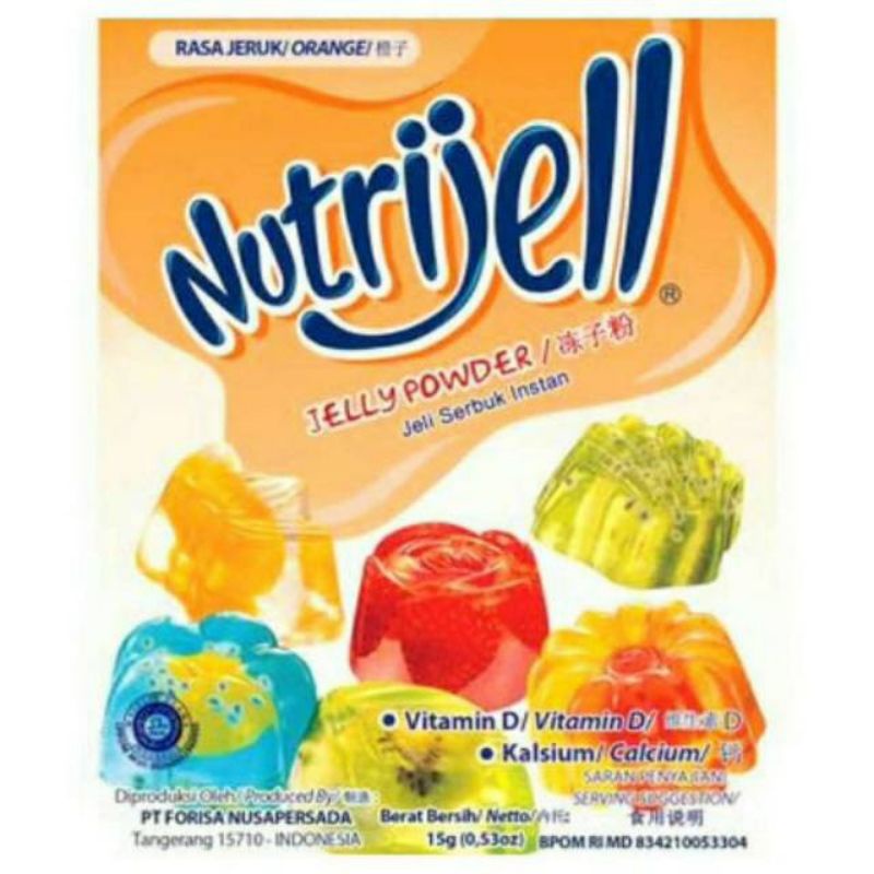 

Nutrijell jelly rasa jeruk kemasan 15 gram