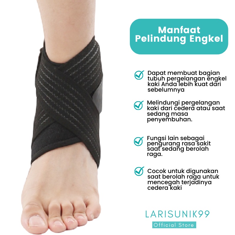 Pelindung Engkel Tumit Olahraga Anti Cedera Deker Pelindung Engkel Olahraga Ankle Protector Ankle Guard