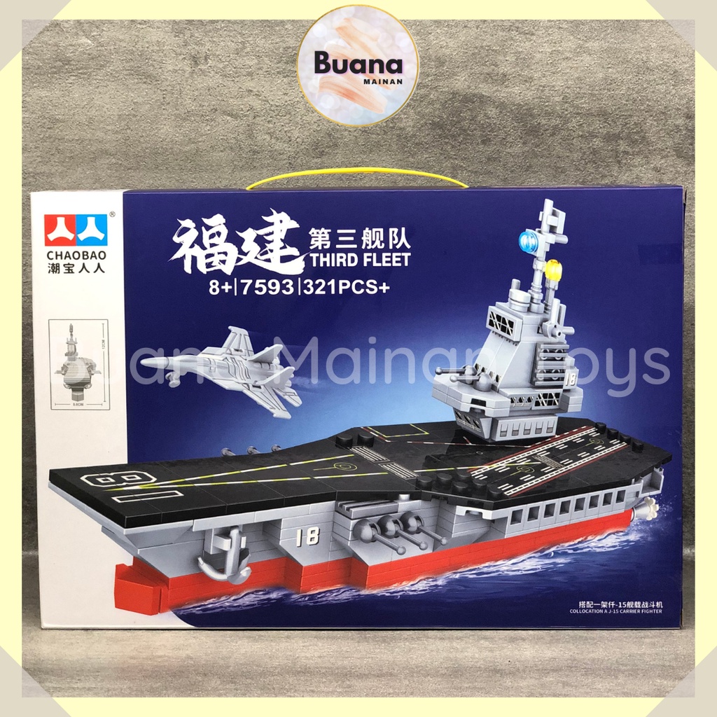 BRICK CHAOBAO BATTLE SERIES THIRD FLEET BRICKS BLOCK MAINAN EDUKASI ANAK MODEL ARMADA KAPAL PERANG 7593