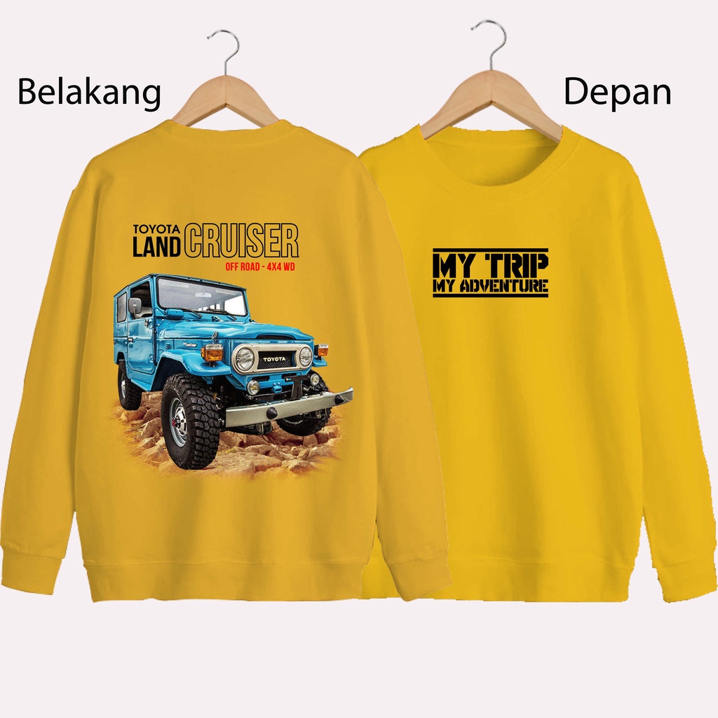 SWEATER UNISEX DB MY TRIP PRIA DAN WANITA SWEATER JUMBO