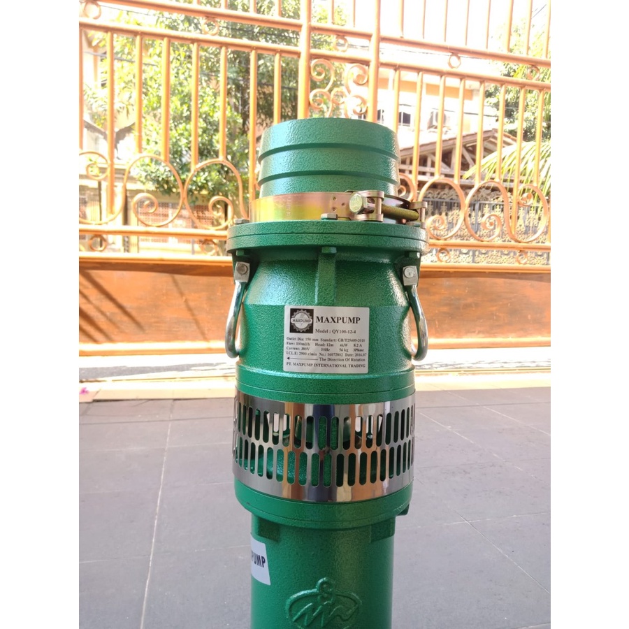 MAXPUMP QY100-12-4 Mesin Pompa Celup 5.5hp 6inch Submersible water pump pompa celup tambak udang untuk kolam