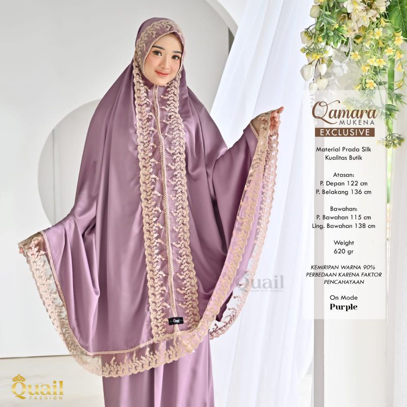 Quail Hijab - Mukena Qamara Exclusive prada silk