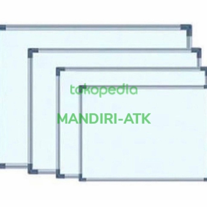 

Papan Tulis Spidol White Board Uk.60X90 [Bolak-Balik] [Populer]